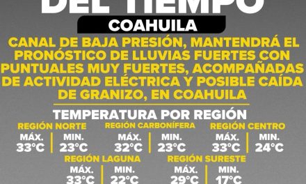Se pronostican fuertes lluvias para el viernes 17 de julio