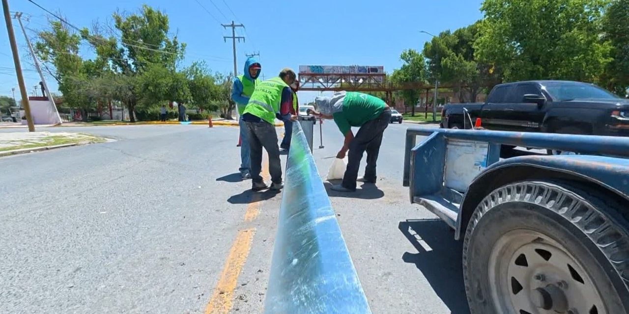 Avanza Saltillo en construcción de puente peatonal en Hacienda Narro