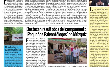 Portada RCG Carbonífera [24 de agosto de 2026] Impulsa Coahuila y Conagua proyectos hidroagrícolas en la entidad; destacan resultados del campamento ‘Pequeños Paleontólogos’ en Múzquiz y más…