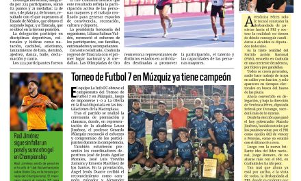 Portada RCG Carbonífera [30 de agosto de 2026] Coahuila conquista 1er lugar nacional en Olimpiadas de Oro; Coahuila mantiene 24 brigadas contra el gusano barrenador y más…