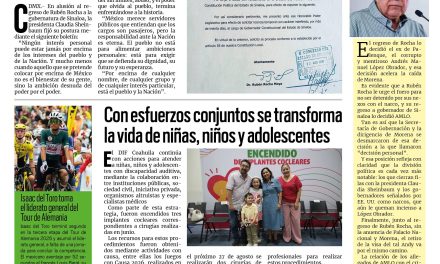 Portada RCG Centro [23 de agosto de 2026] Presidenta Sheinbaum se desmarca de Rubén Rocha; Analizan proyecto de gas para la región y más…