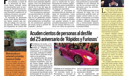 Portada RCG Fronteriza [24 de agosto de 2026] Impulsa Coahuila y Conagua proyectos hidroagrícolas en la entidad; acuden cientos de personas al desfile del 25 aniversario de ‘Rápidos y Furiosos’ y más…