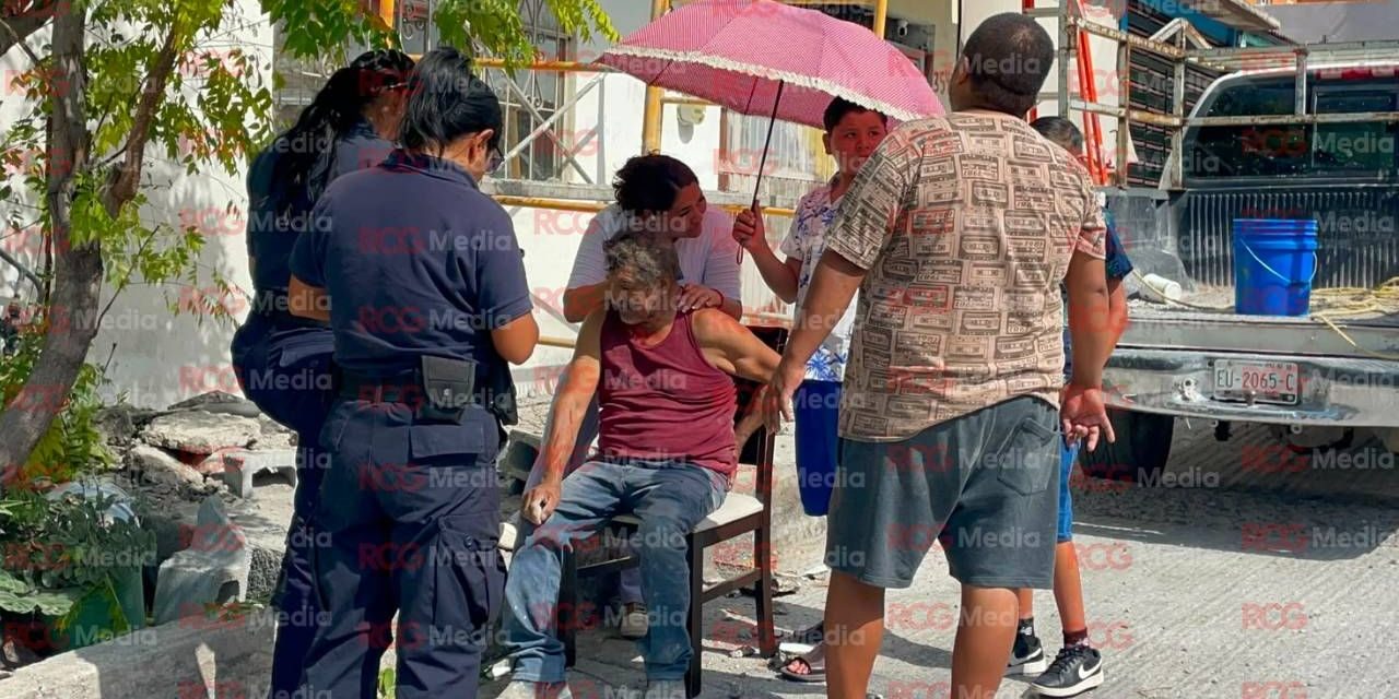 Hombre resulta lesionado al caer de una cornisa en la colonia Vista Hermosa