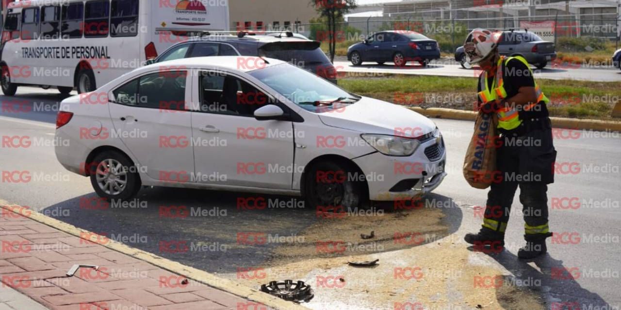 Accidente provocó severas afectaciones al tráfico sobre la carretera Monterrey-Saltillo