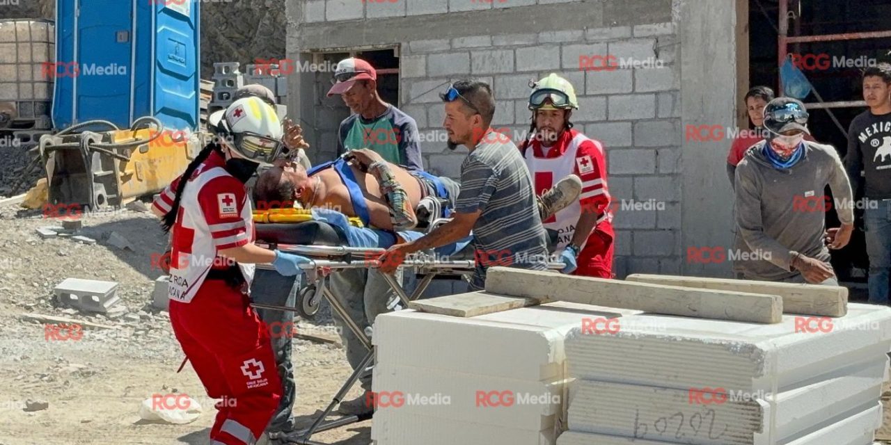 Albañil resulta gravemente herido tras caer de más de 5 metros