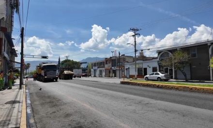 Cierran tramo del bulevar Francisco Coss por obras en el pavimento