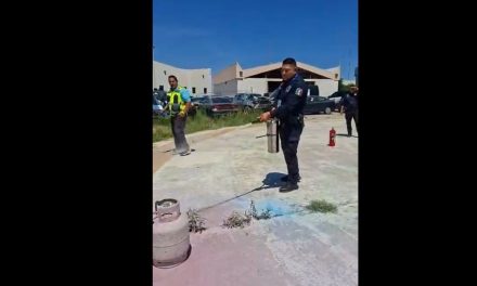 Protección Civil brinda cursos de capacitación en situaciones de riesgo a elementos de la policía estatal