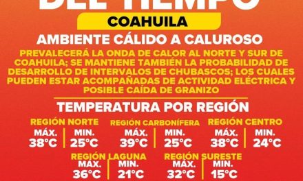 Seguirán las altas temperaturas en Coahuila