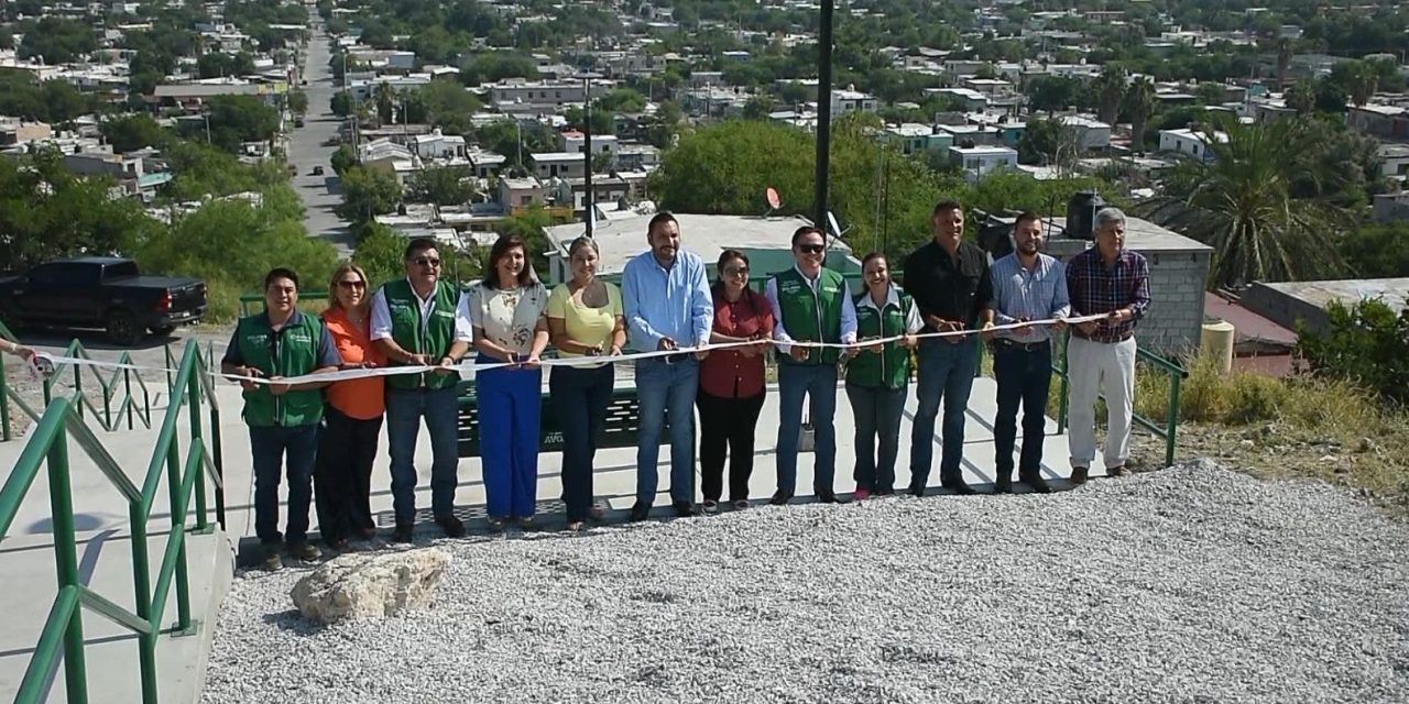 Entrega el alcalde Carlos Villarreal área de esparcimiento en colonia Guerrero