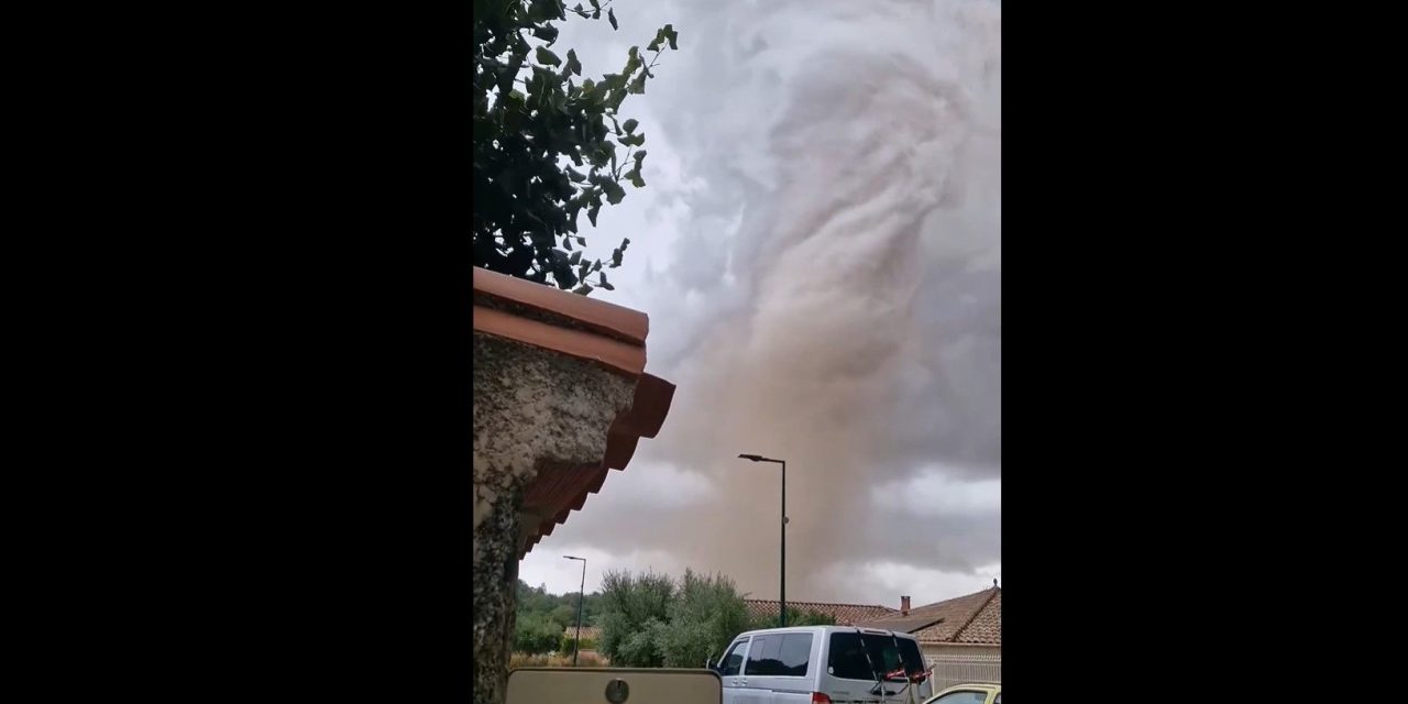 Captan en video impresionante tornado al sur de Francia