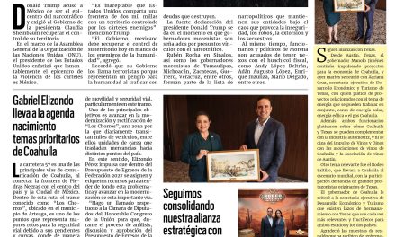 Portada RCG Centro [23 de septiembre de 2026] ‘México, epicentro del narco’; seguimos consolidando nuestra alianza estratégica con Texas: Manolo Jiménez  y más…