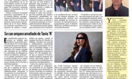 Portada RCG Fronteriza [9 de septiembre de 2026] ‘Junto con el Ejército Mexicano, seguimos blindando a Coahuila’; se cae amparo amañado de Tania ‘N’ y más…