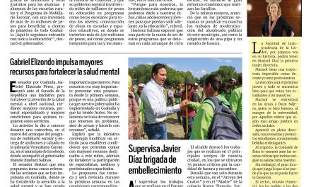 Portada RCG Media [5 de septiembre de 2026] Inicia Manolo Jiménez entrega de uniformes y tenis gratuitos; aGabriel Elizondo impulsa mayores recursos para fortalecer la salud mental y más…