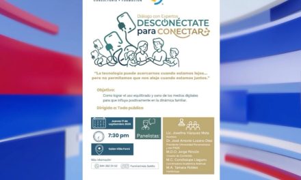 Invitan al Diálogo con Expertos ‘Desconéctate para conectar’