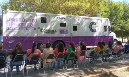 Llega a Parras mastógrafo móvil