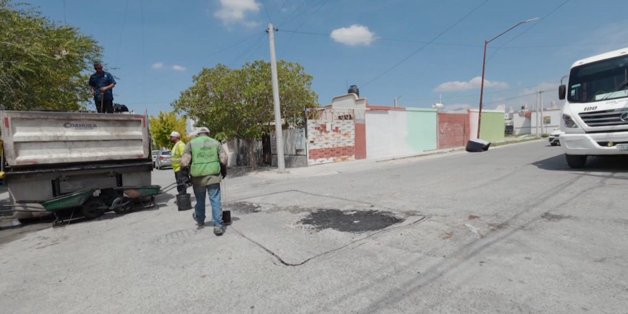 Mantiene Javier Díaz ritmo de trabajo en rehabilitación de vialidades