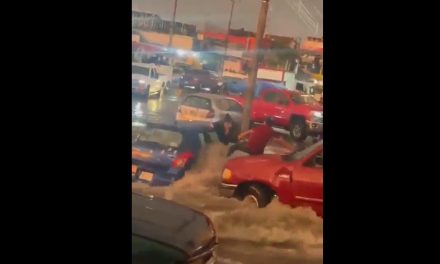 Rescate heroico en Guadalajara: Ciudadano salva a una mujer atrapada por las inundaciones en el Mercado de Abastos