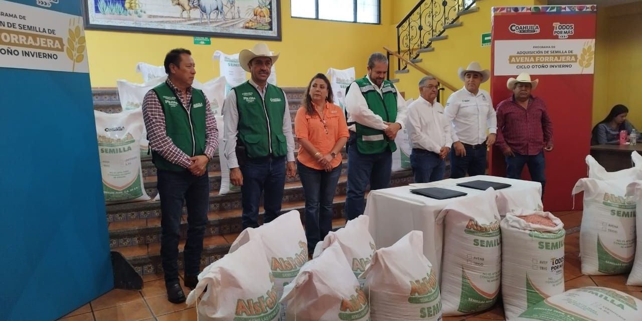 Ponen en marcha le programa de semilla forrajera en Ramos Arizpe