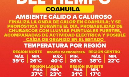 Termina ola de calor en Coahuila