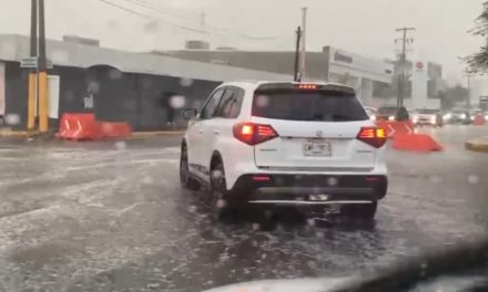 Tormenta y viento sorprenden a Torreón