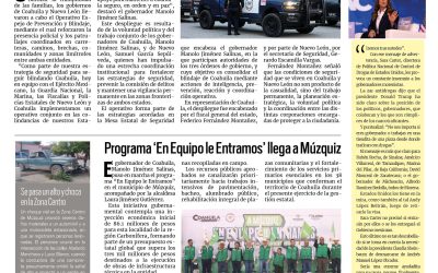 Portada RCG Carbonífera [10 de octubre de 2026] Coahuila blinda con  Nuevo León límites estatales; programa ‘En Equipo le Entramos’ llega a Múzquiz y más…