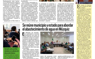 Portada RCG Carbonífera [13 de octubre de 2026] Proyecto ‘En Equipo le Entramos’ ya llegó a todo Coahuila: Manolo Jiménez; se reúne municipio y estado para abordar el abastecimiento de agua en Múzquiz y más…