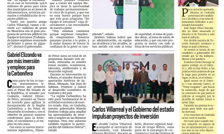 Portada RCG Centro [8 de octubre de 2026] Llega ‘En Equipo le Entramos’ a la región Centro del estado; Gabriel Elizondo va por más inversión y empleos para la Carbonífera y más…