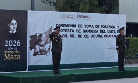Toma protesta nuevo comandante de la Compañía de Infantería no Encuadrada de Acuña