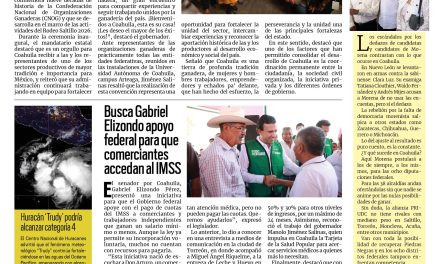 Portada RCG Lagunera [16 de octubre de 2026] Desde Coahuila, unidos para fortalecer la ganadería de México: Manolo; busca Gabriel Elizondo apoyo federal para que comerciantes accedan al IMSS y más…