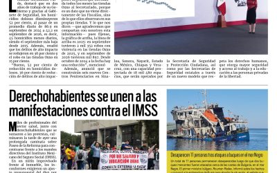 Portada RCG Nacional e Internacional [14 de octubre de 2026] Homicidios dolosos y delitos de alto impacto disminuyeron en todo el país; derechohabientes se unen a las manifestaciones contra el IMSS y más…