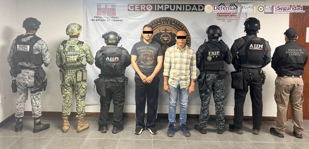 Detienen a alcalde y exalcalde de Suchiapa, Chiapas