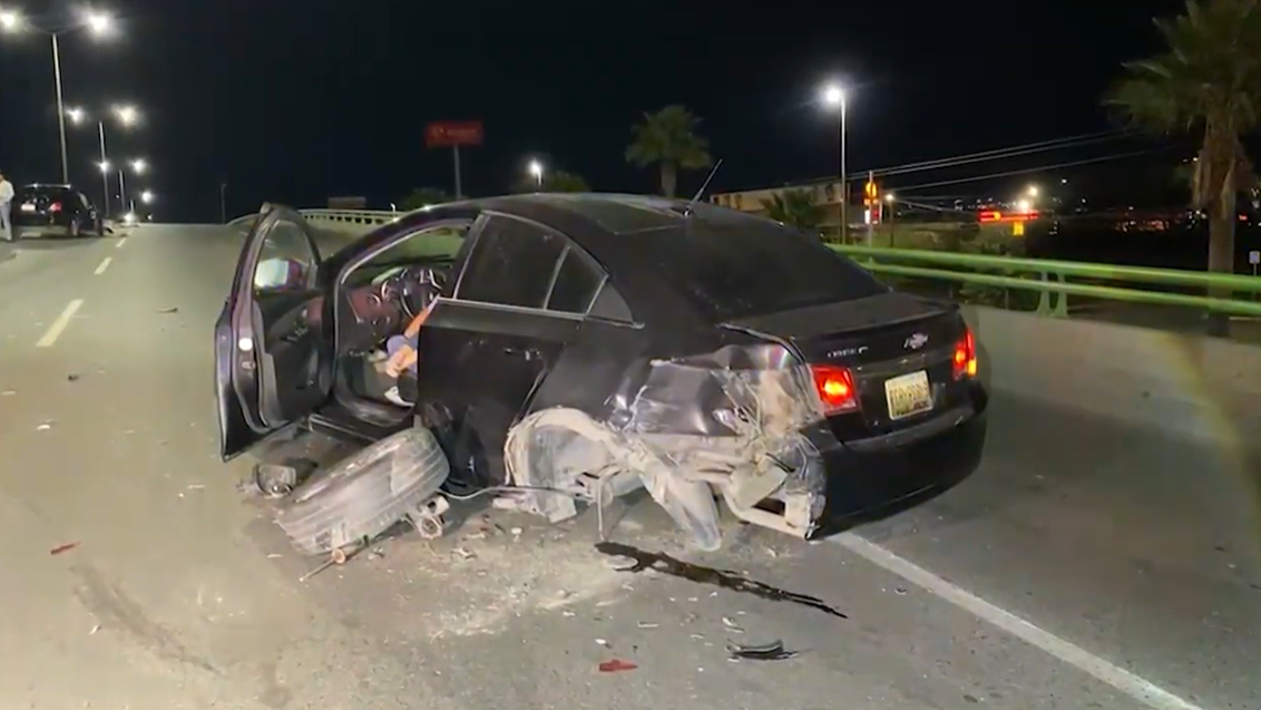 Acelerado provoca fuerte accidente en Saltillo