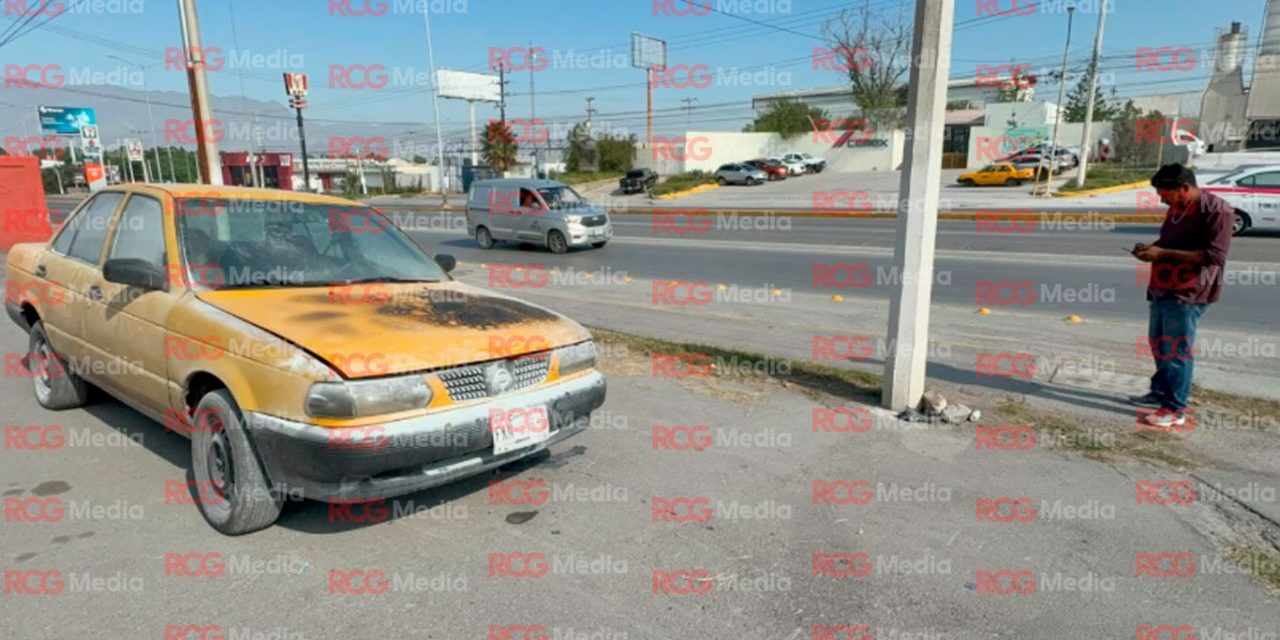 Saltillo: Auto se incendia por sobrecalentamiento de pila sobre LEA