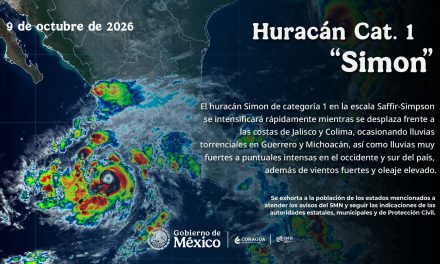 Huracán Simón amenaza a Jalisco y Colima mientras Isaías se intensifica a categoría tres en el Golfo de México