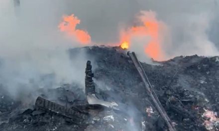 Voraz incendio consume vehículo y tejabán en Arteaga